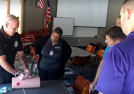 EMCC employees learn how to Stop the Bleed