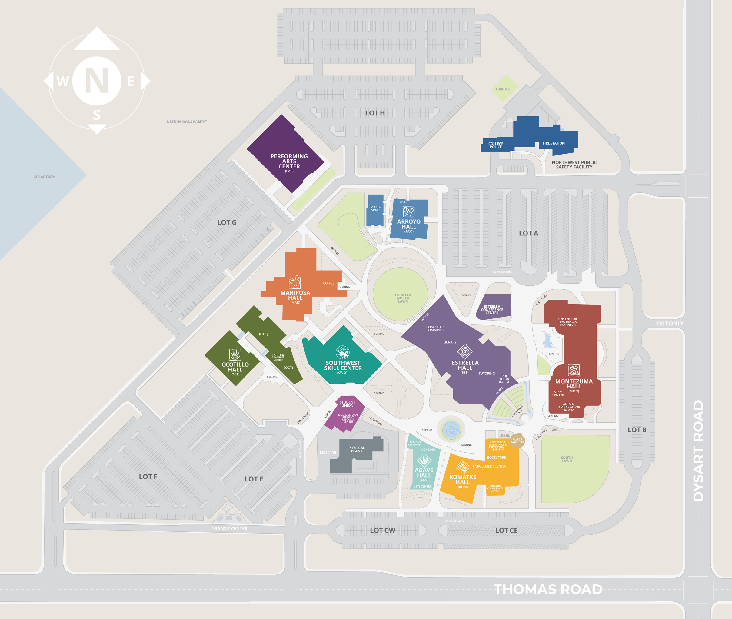 Campus Map of Estrella