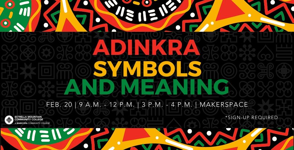 Adinkra Symbols and Meaning Workshop - sign up required