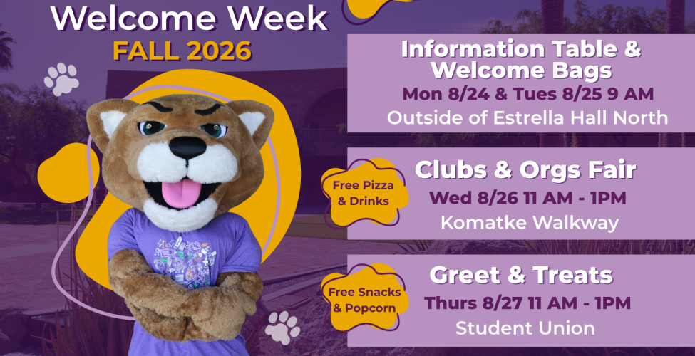 Welcome Week poster 