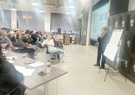 Cheyenne presenting at the Ignite the Future Event
