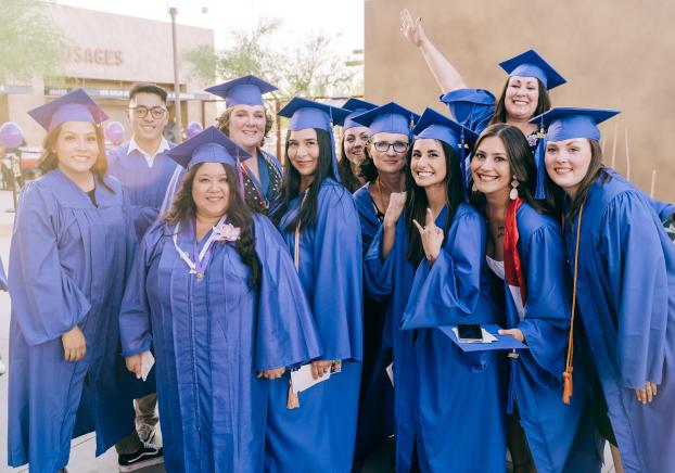 group of students at graduation